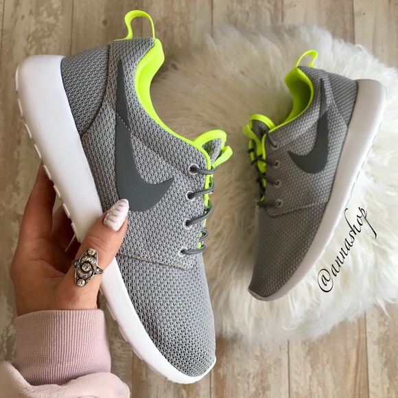 Nike Shoes - NWT Nike ID Roshe One Custom Grey